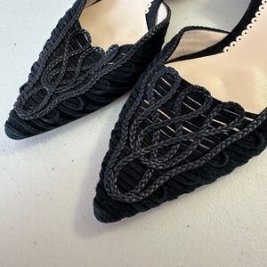 Giorgio Armani d’Orsay Flats - Black - EU 37